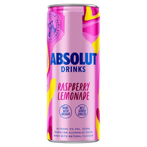 absolut raspberry juice drinks.